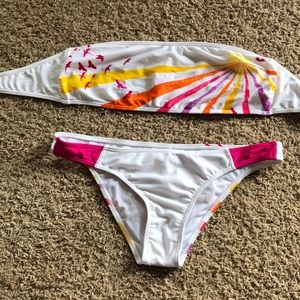 Billabong bandeau swim suit